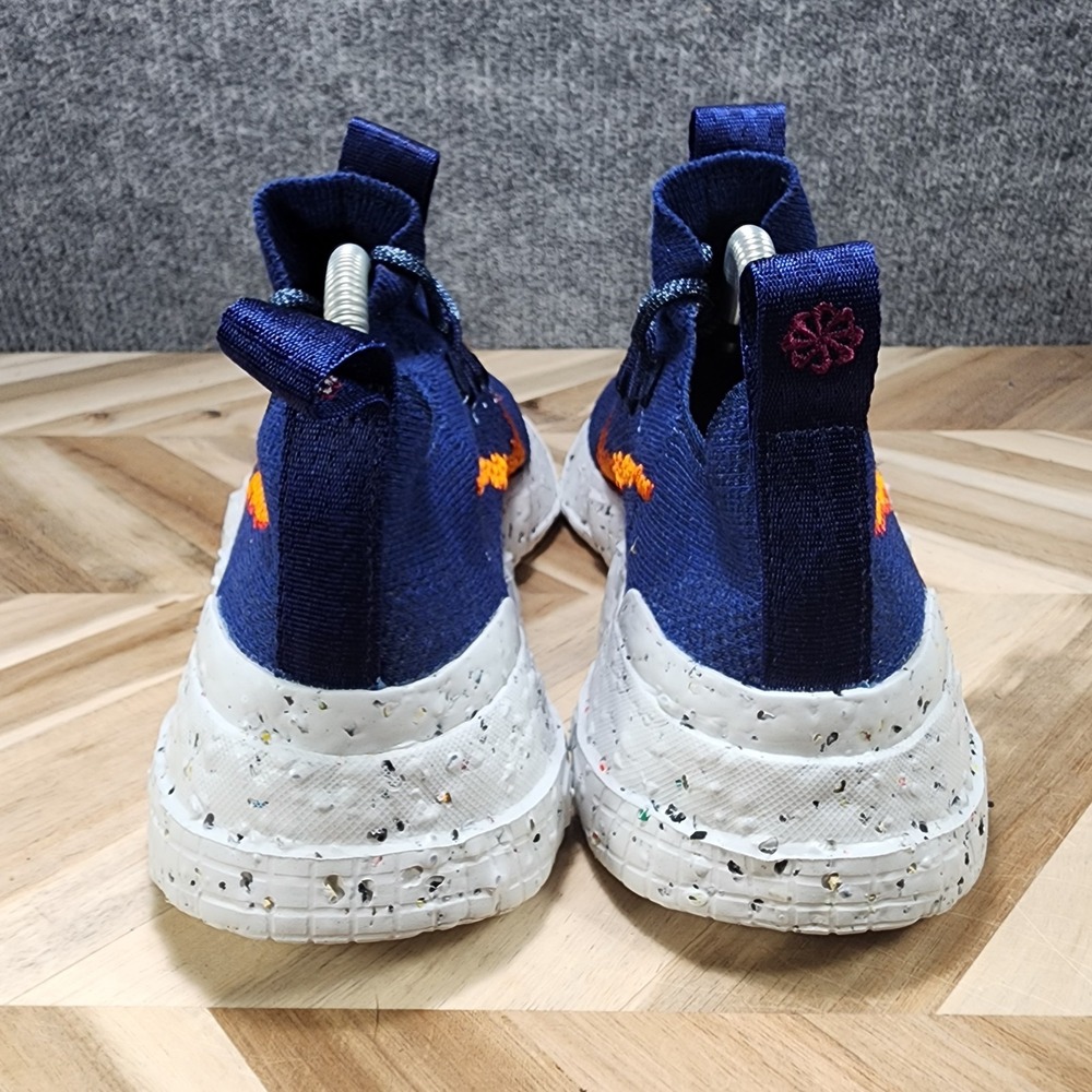 Size 8.5 - Nike Space Hippie 01 Midnight Navy Magma Orange Running Shoes - Picture 7 of 13